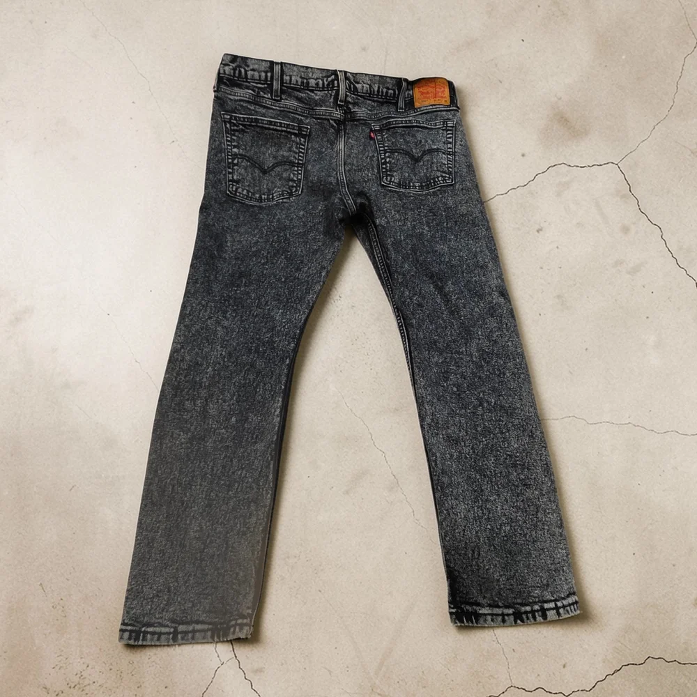 Y2K Levi’s 510 Skinny Jeans Men’s 40x30 Acid Wash Denim Red Tab